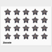 Sticker Étoile Celestial Harmony – The Light Within the Grid (Feuille)
