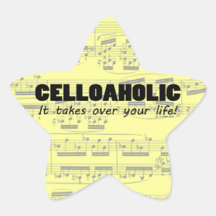 Sticker étoile Celloaholic