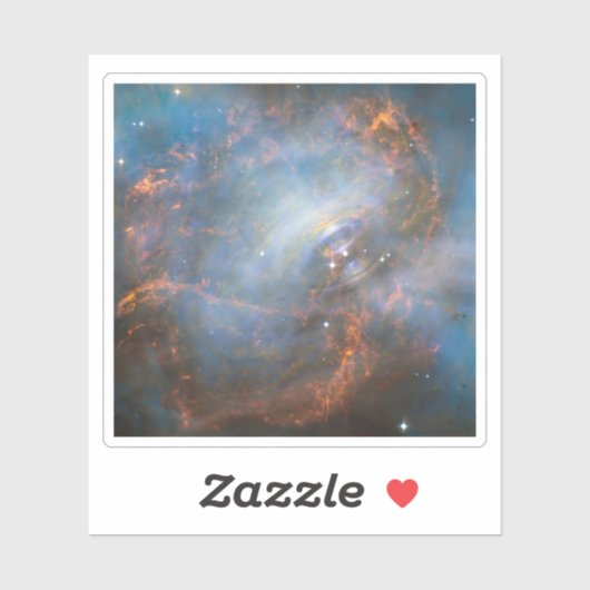 Sticker Étoile Centrale De Neutron Dans La Nebula Du Crabe (Feuille)
