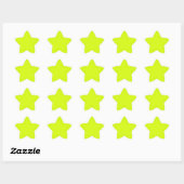 Sticker Étoile Chartreuse Jaune (couleur unie) (Feuille)