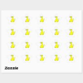 Sticker Étoile Chat gras jaune (Feuille)