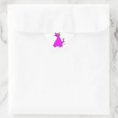Sticker Étoile Chat gras rose (Sac)