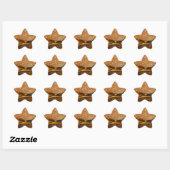 Sticker Étoile Cheeseburger Sur Le Sesame Seed Bun (Feuille)