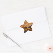 Sticker Étoile Cheeseburger Sur Le Sesame Seed Bun (Enveloppe)