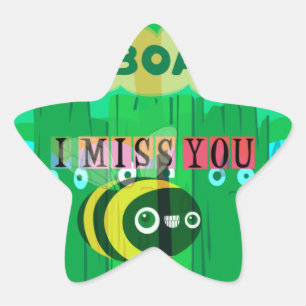 Sticker Étoile Chéri je t'aime tellement