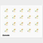 Sticker Étoile Cheval mignon (Feuille)