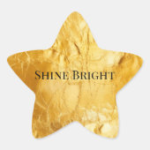 Sticker Étoile Chic Glam jaune or (Devant)