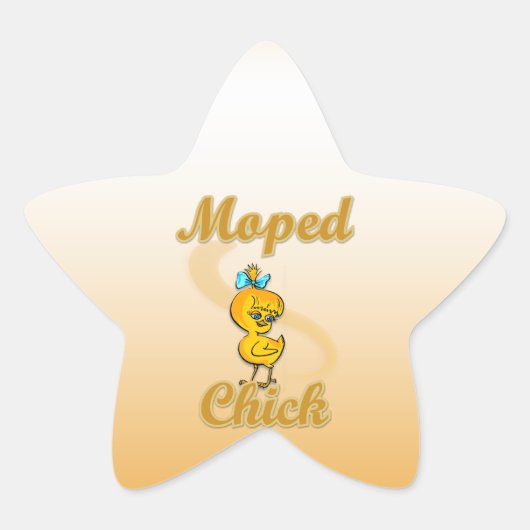 Sticker Étoile Chick à cyclomoteur (Devant)