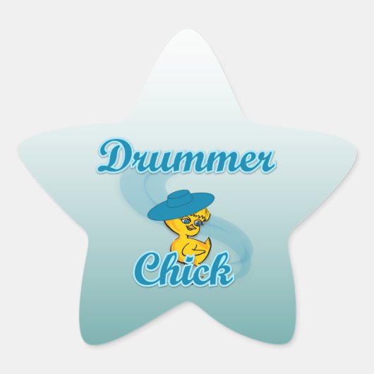 Sticker Étoile Chick batteur #3 (Devant)