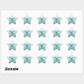 Sticker Étoile Chick batteur #3 (Feuille)