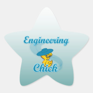 Sticker Étoile Chick d'ingénierie #3