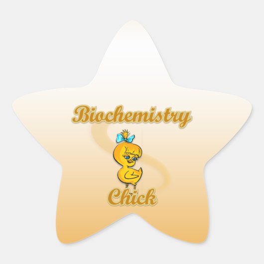 Sticker Étoile Chick en biochimie (Devant)