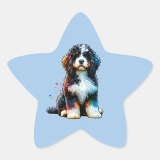Sticker Étoile Chien espagnol américain de l'eau