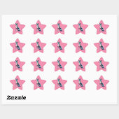 Sticker Étoile Chien gris italien (Feuille)