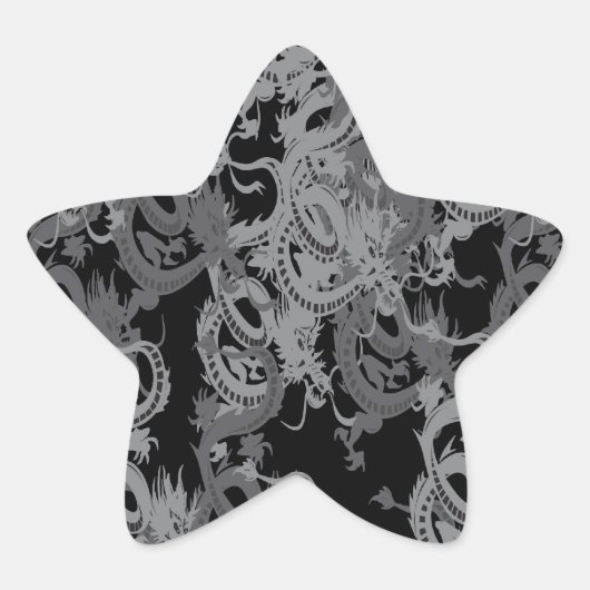 Sticker Étoile Chinois Yang Dragon (Devant)