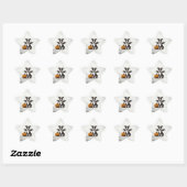 Sticker Étoile Chiot d'Halloween (Feuille)