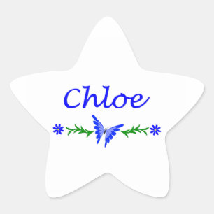 Sticker Étoile Chloe (Papillon bleu)