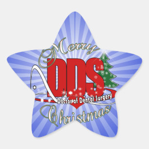 Sticker Étoile CHRISTMAS DDS Docteur en chirurgie dentaire