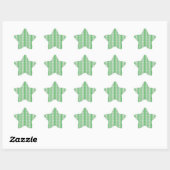 Sticker Étoile Christmas Holly Motif (Feuille)