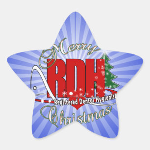 Sticker Étoile CHRISTMAS RDH Dental Hygienist