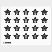 Sticker Étoile Chrome Comme Symbole Zodiac Gemini (Feuille)