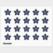 Sticker Étoile Chrome Comme Taurus Zodiac Signe Bleu Carbone Impr (Feuille)