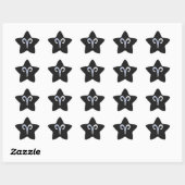 Sticker Étoile Chromosome moderne Like Aries Zodiac Sign (Feuille)