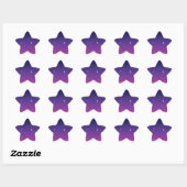 Sticker Étoile Ciel nocturne étoilé violet foncé (Feuille)