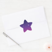 Sticker Étoile Ciel nocturne étoilé violet foncé (Enveloppe)