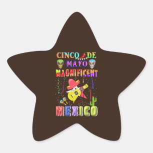 Sticker Étoile Cinco de Mayo Magnifique Mexique