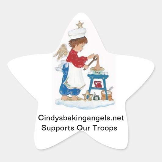 Sticker Étoile Cindy's Baking Angels Goodie Box Stickers! (Devant)