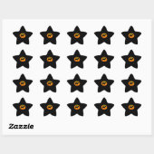 Sticker Étoile Citrouille Donkey | Objets d'Halloween Drôle (Feuille)