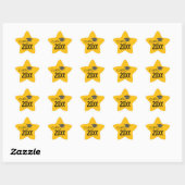 Sticker Étoile Class of 2025 Graduation (Feuille)