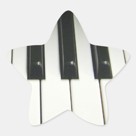 Sticker Étoile Clavier pour piano (Devant)