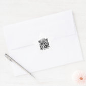 Sticker Étoile Code QR personnalisé (Enveloppe)
