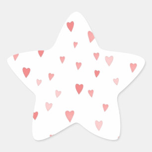 Sticker Étoile Coeurs