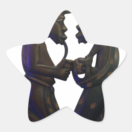Sticker Étoile Coeurs Africains : Un Beau Moment (Devant)