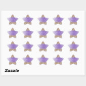 Sticker Étoile Coeurs d'or Sparkle Purple Parties scintillant cit (Feuille)