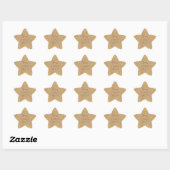 Sticker Étoile Cœurs Dorés Elle est Prête à Accoucher Cadeau de B (Feuille)