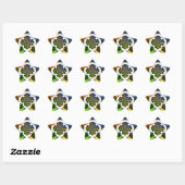 Sticker Étoile Coeurs Iridescente Polka sans soudure Point Art Ab (Feuille)