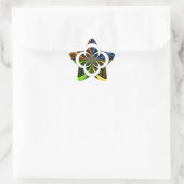 Sticker Étoile Coeurs Iridescente Polka sans soudure Point Art Ab (Sac)