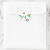 Sticker Étoile Colibris Arc-En-Ciel Embrasser Une Fleur (Sac)