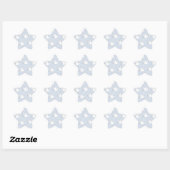 Sticker Étoile colombes blanches sur bleu (Feuille)