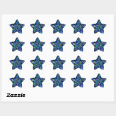 Sticker Étoile Colour (Feuille)