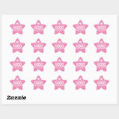 Sticker Étoile Commentaires positifs Bon auditeur Enseignant (Feuille)