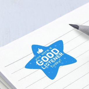 Sticker Étoile Commentaires positifs Bon enseignant à l'écoute