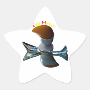 Sticker Étoile Conceptions Bizarres de Tête d'Oeuf