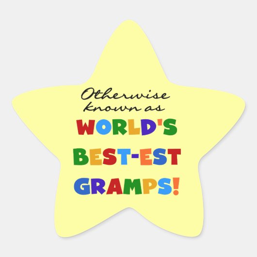 Sticker Étoile Connu autrement sous le nom de meilleurs groupes (Devant)