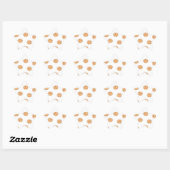 Sticker Étoile cookies sur blanc (Feuille)