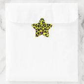 Sticker Étoile Corey Tiger 80s Leopard Spots (Jaune) (Sac)